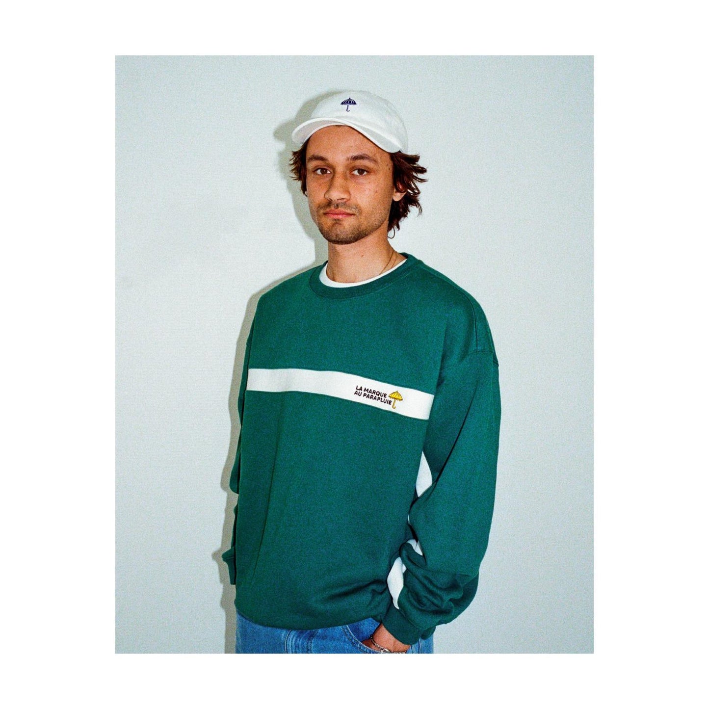 HELAS - FACILE CREWNECK - TEAL GREEN