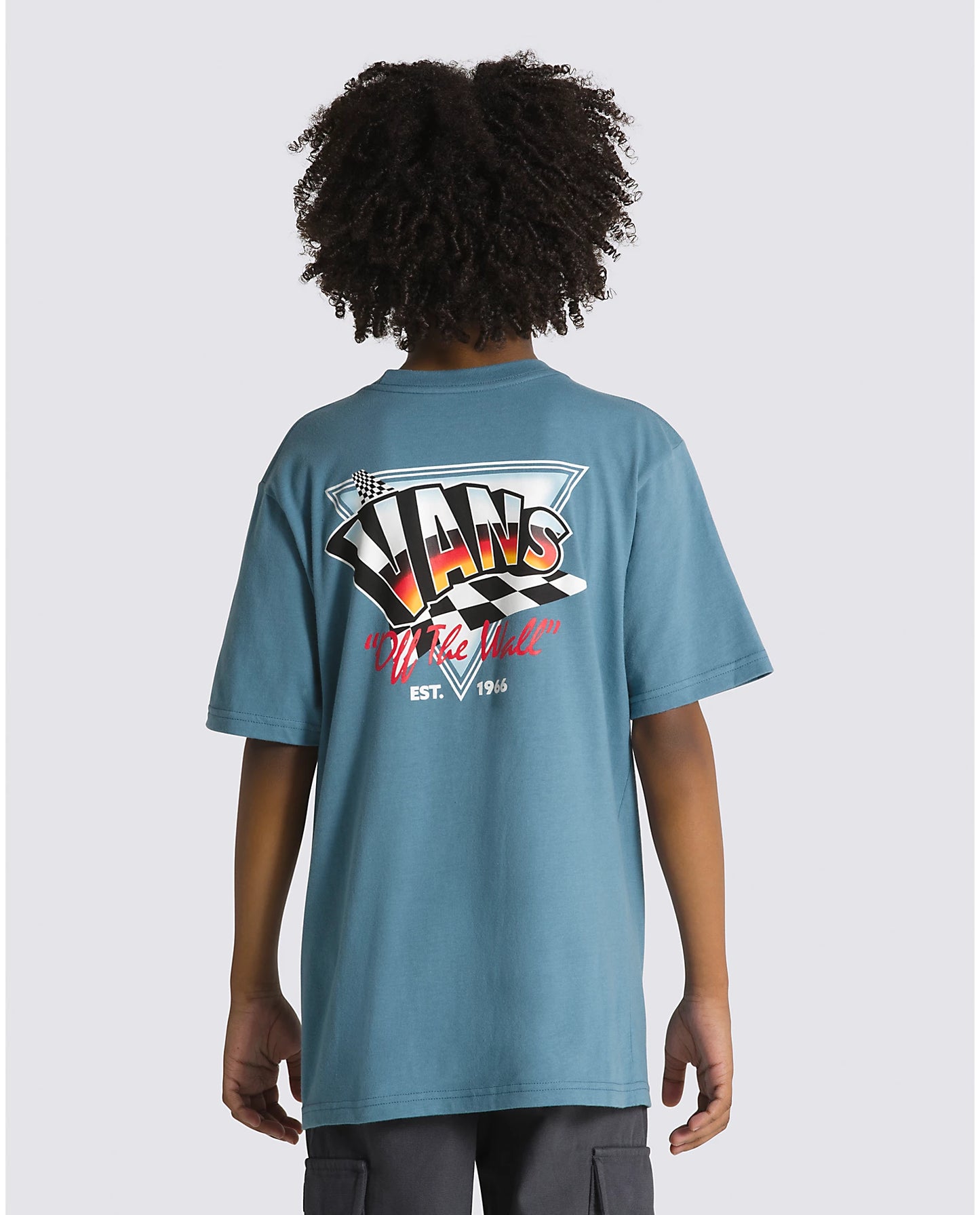 VANS - HOLE HOT YOUTH TEE - BLUESTONE