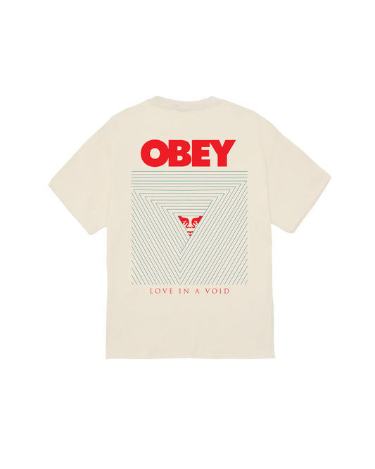 OBEY - LOVE IN A VOID TEE - CREAM