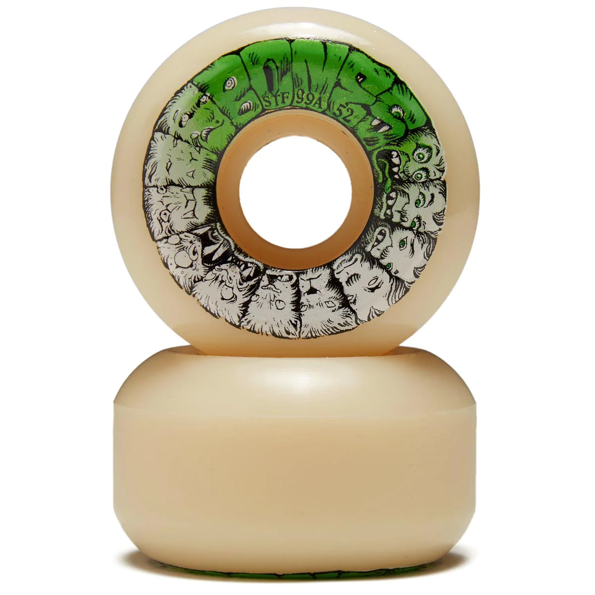 BONES - WEIRD WOLF V5 SIDECUT STREET TECH FORMULA - 99A DURO - GREEN