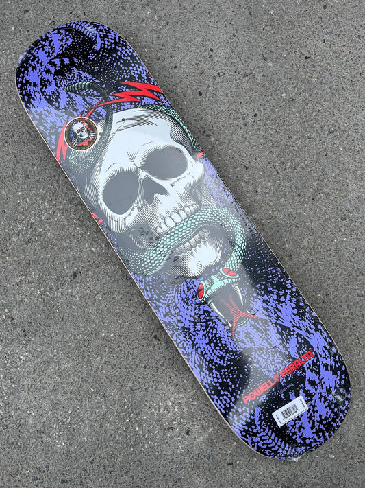 POWELL-PERALTA - SKULL AND SNAKE - BLACK/PURPLE - 7.75