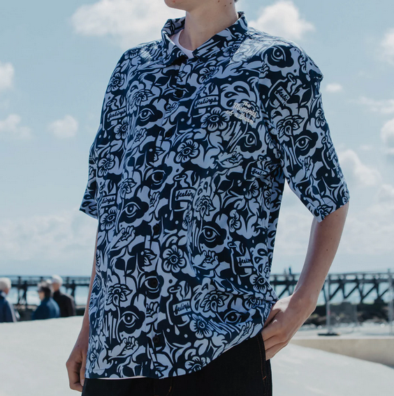 FEELINGS - WALLOWS SHIRT - IRIS/BLACK