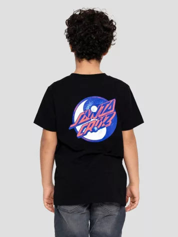 SANTA CRUZ - YIN YANG DOT YOUTH THEE - BLACK
