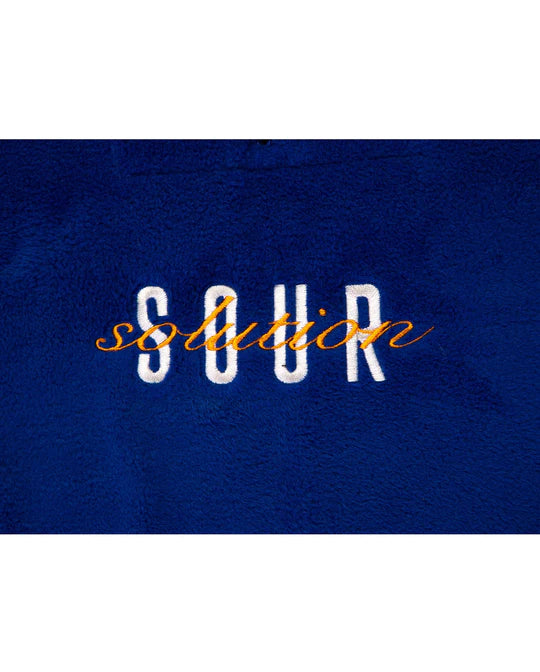 SOUR - SPOTHUNTER 1/4 ZIP FLEECE - BLUE