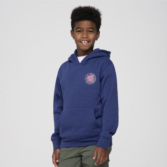 SANTA CRUZ - OUTER RINGED DOT YOUTH HOOD - NAVY