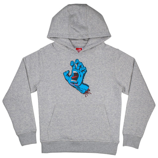 SANTA CRUZ - YOUTH SCREAMING HAND HOOD - HEATHER GREY