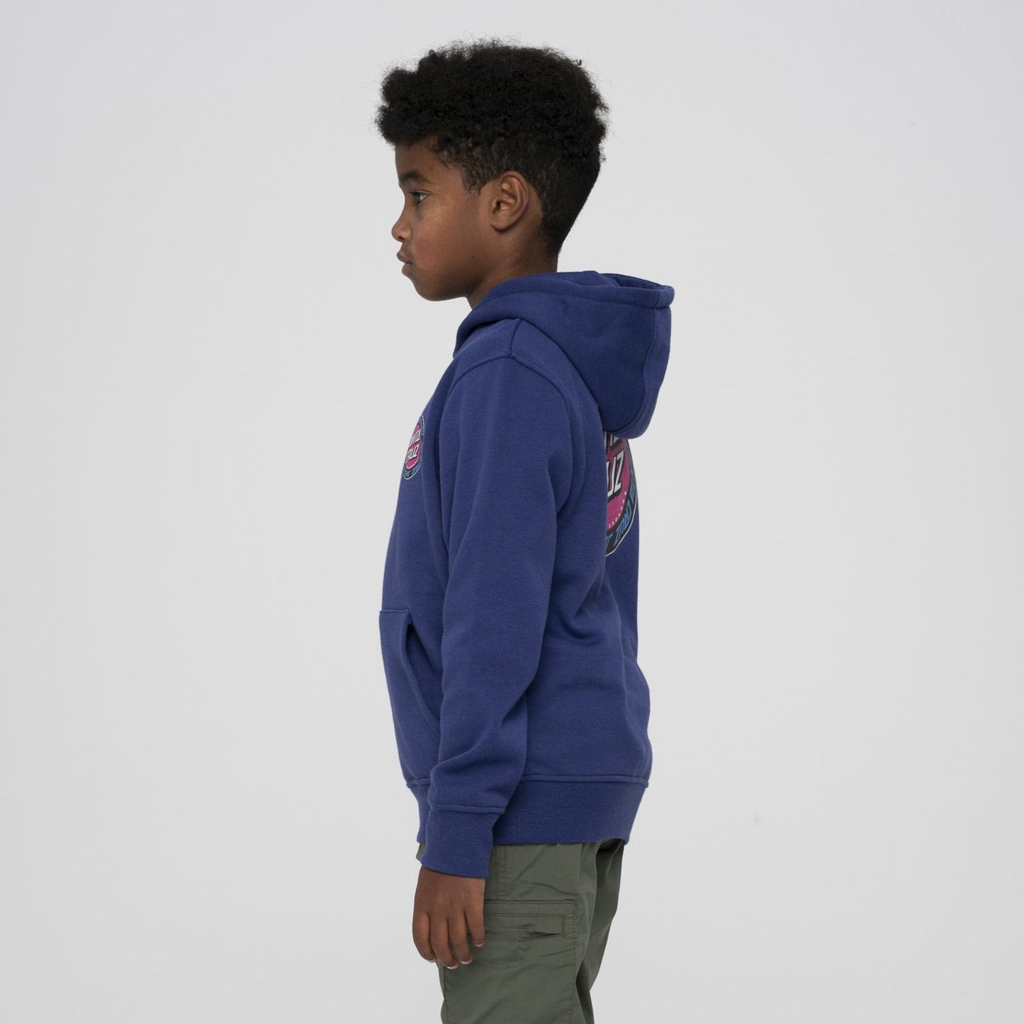 SANTA CRUZ - OUTER RINGED DOT YOUTH HOOD - NAVY