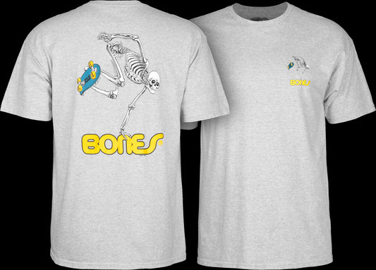 POWELL PERALTA - YOUTH SKATEBOARD SKELETON TEE - HEATHER GREY