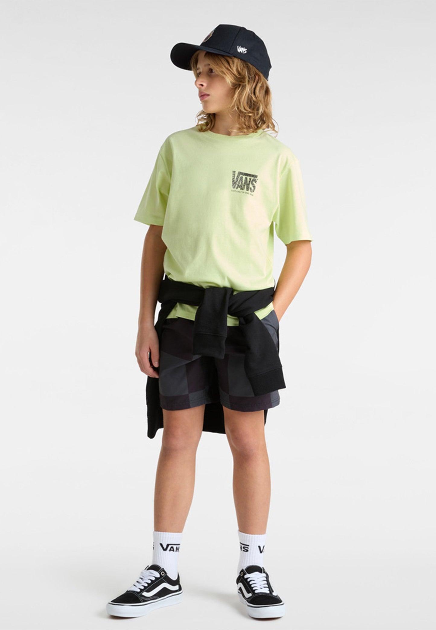 VANS - MTE ORB WEB YOUTH TEE - SHADOW LIME