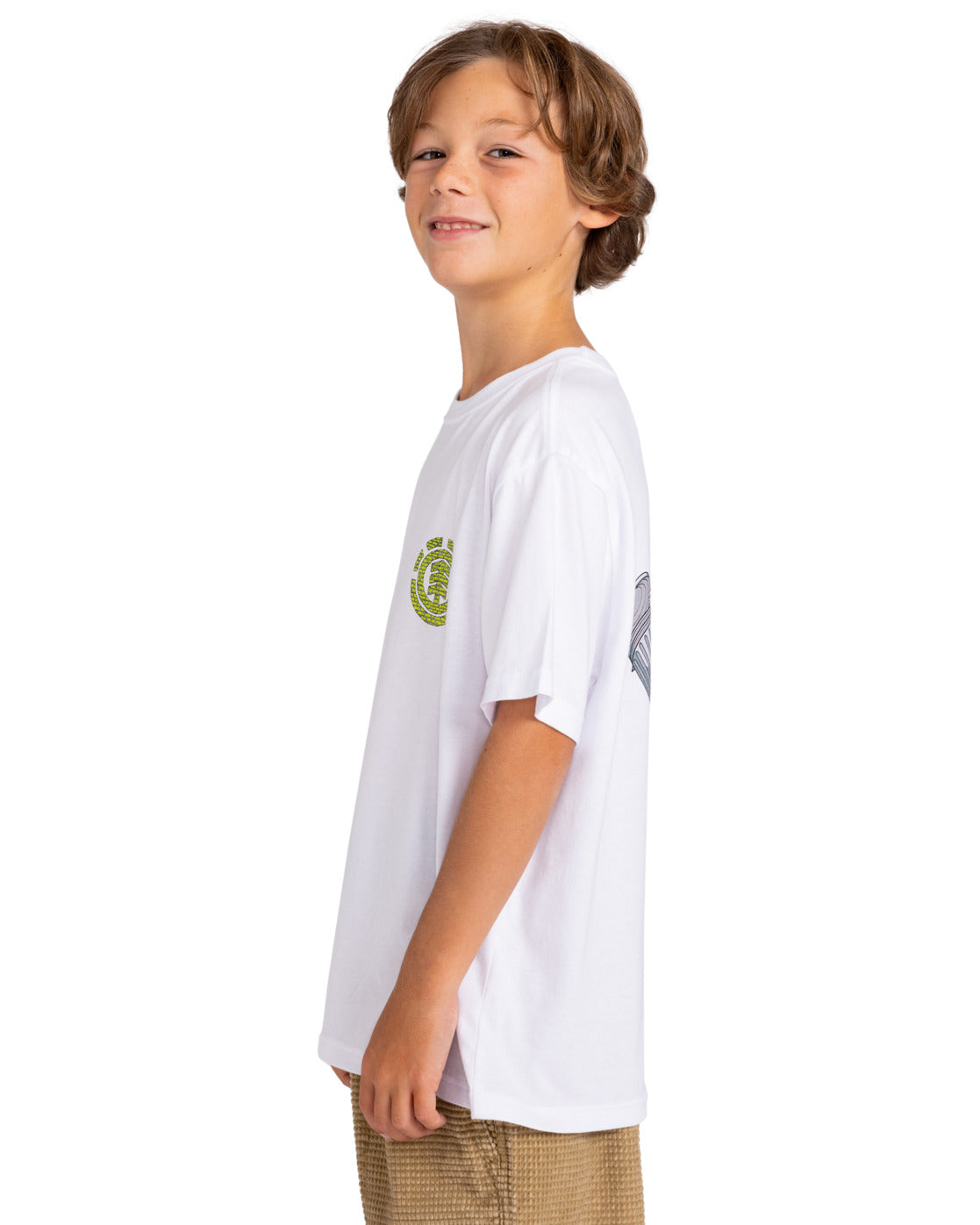 ELEMENT - WILD & FAST SS YOUTH TEE - OPTIC WHITE