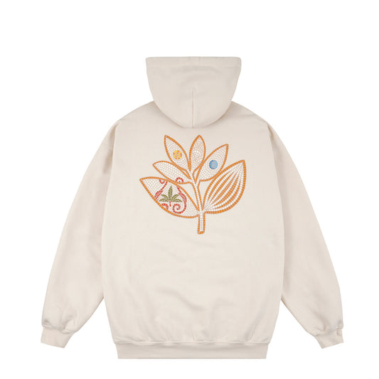 MAGENTA - MOSAIC HOODIE - NATURAL