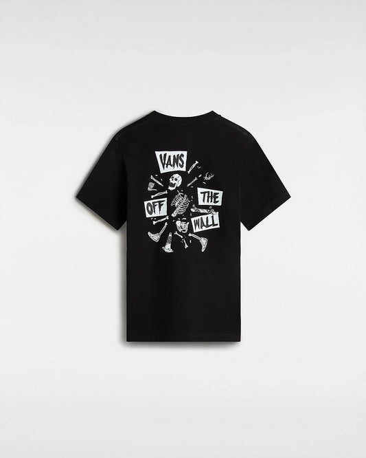 VANS - SKELETON YOUTH TEE - BLACK
