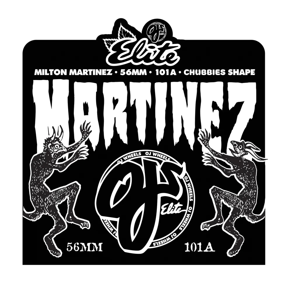 OJ WHEELS - MARTINEZ ELITE CRIATURAS CHUBBIES - WHITE - 101A - 56MM