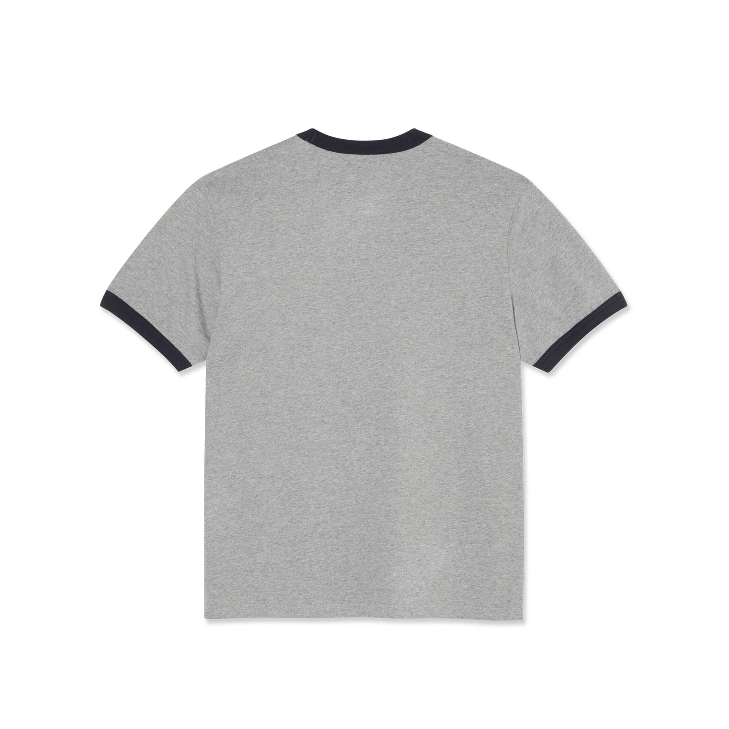 POLAR - RINGER TEE - HEATHER GREY/NAVY