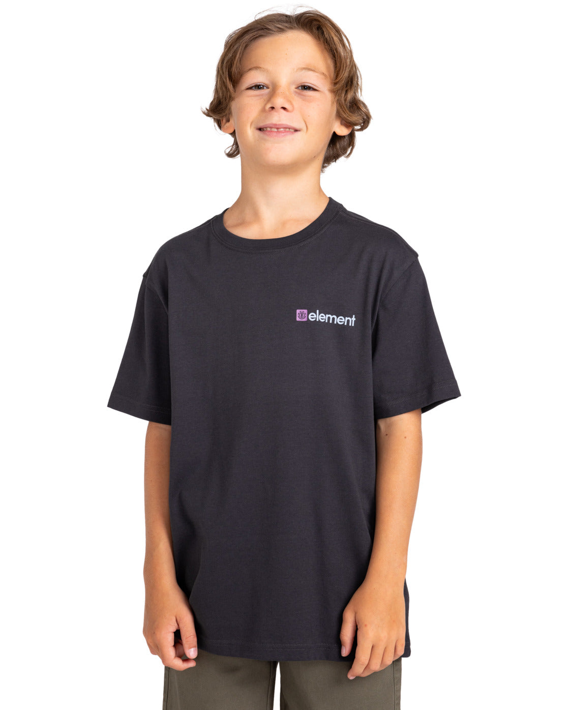ELEMENT - JOINT CUBE SS YOUTH TEE - OFF BLACK