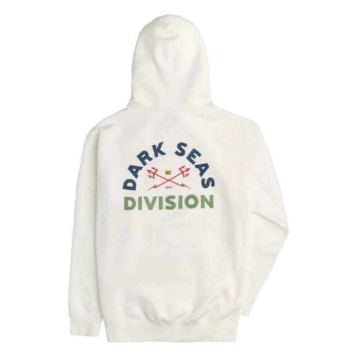 DARK SEAS - CORDELL PULLOVER FLEECE HOOD - OFF WHITE