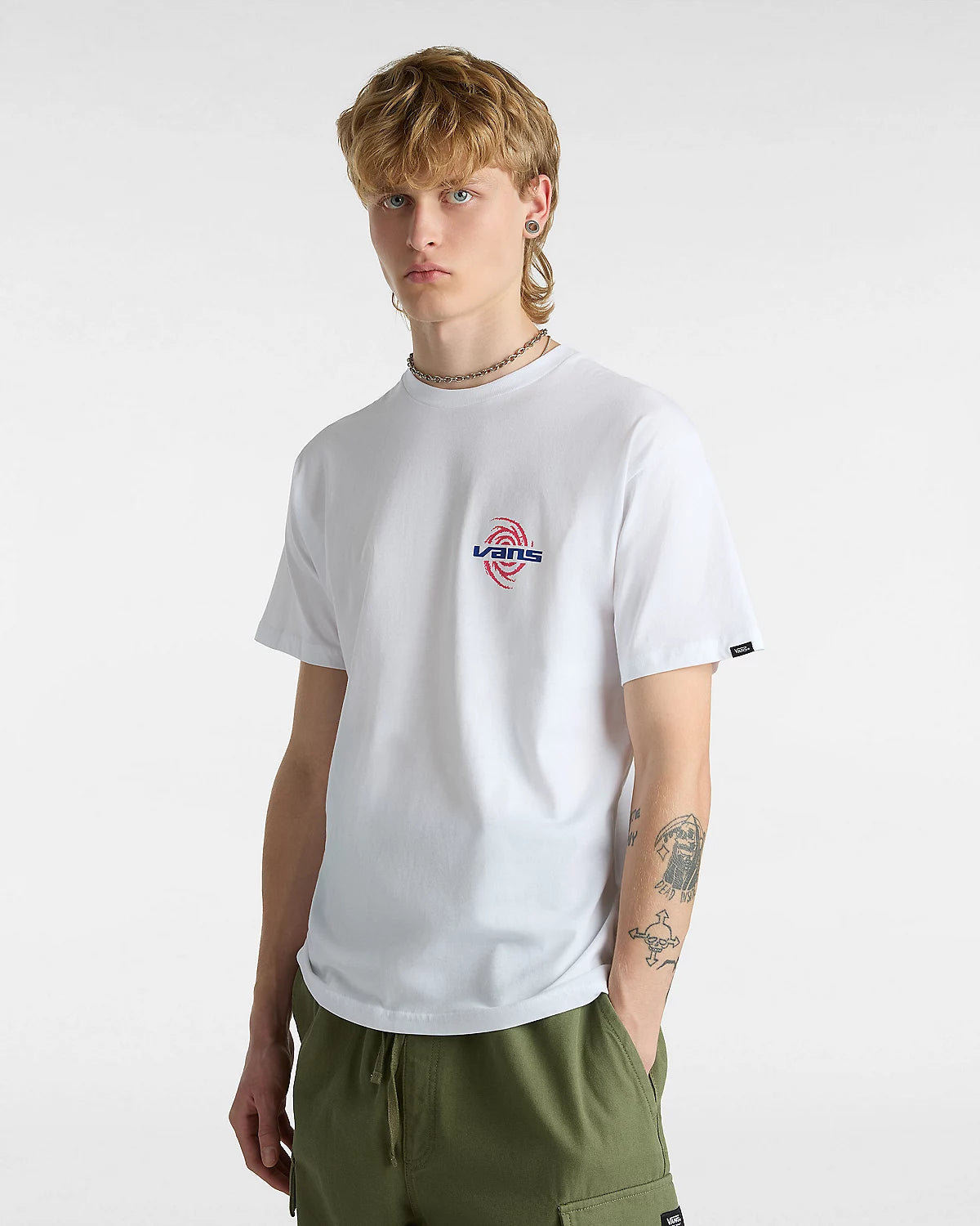 VANS - WORMHOLE WARPED SS TEE - WHITE