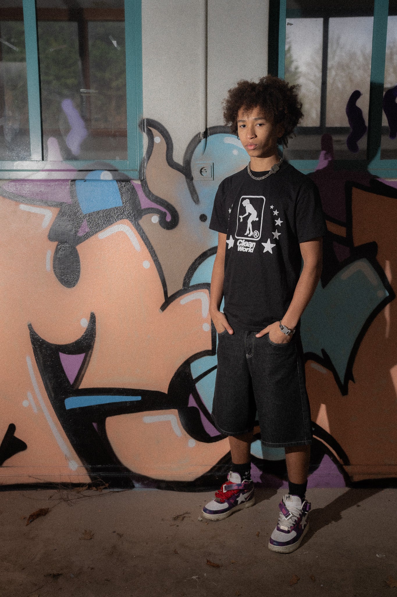 KEEP IT CLEAN - LOOSE SHORT - BLACK