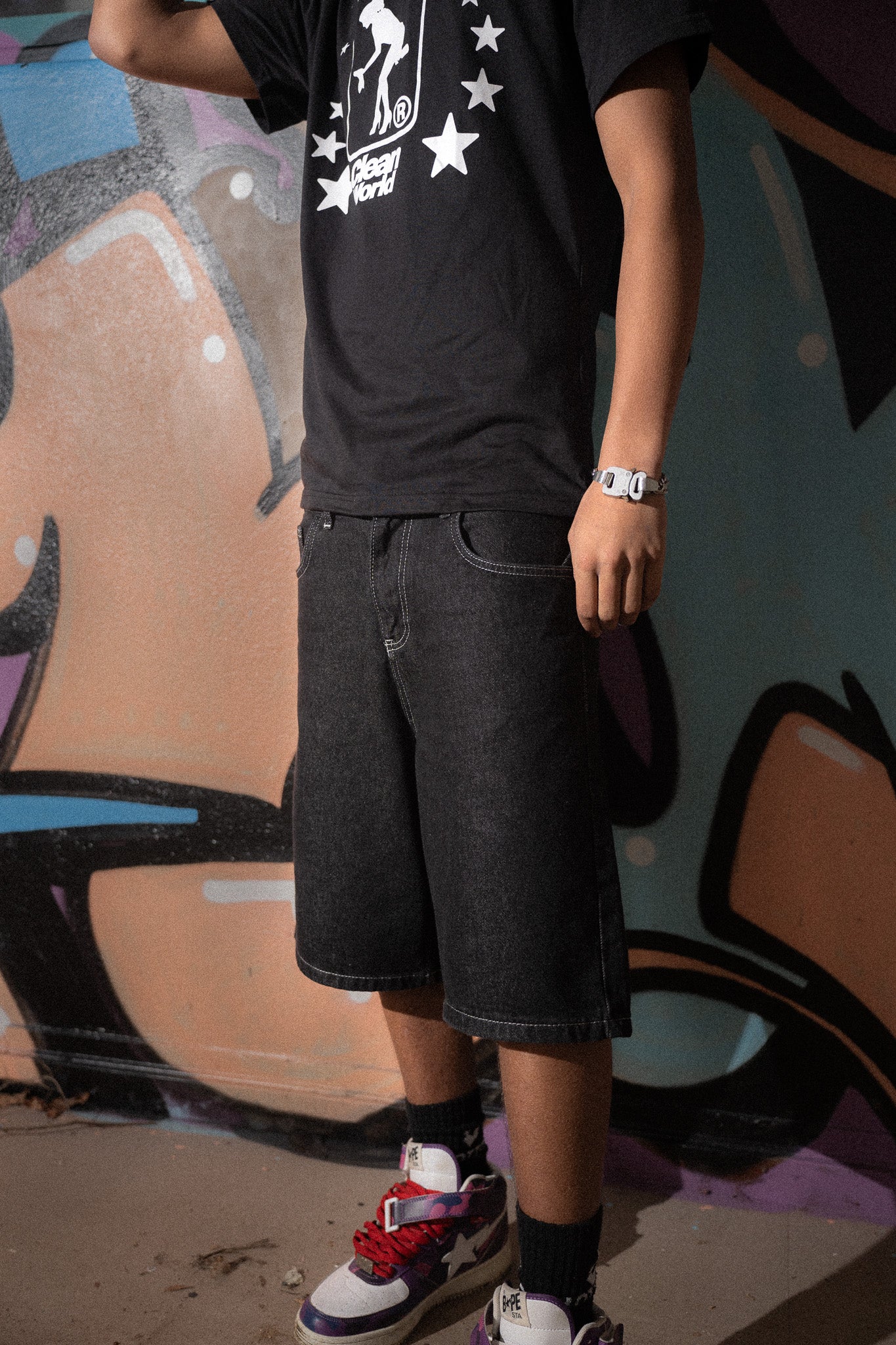 KEEP IT CLEAN - LOOSE SHORT - BLACK