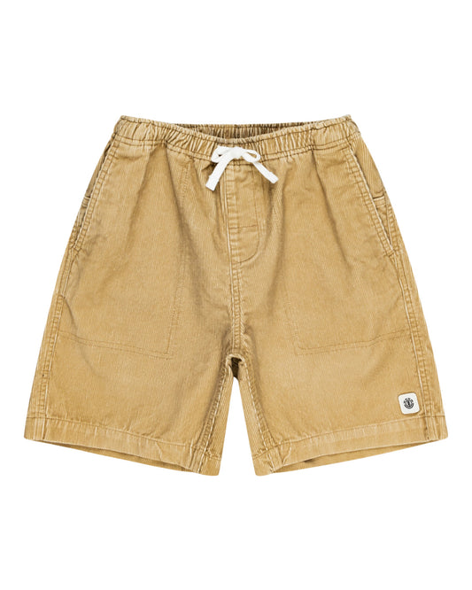 ELEMENT - CAIRN CORD ELASTICATED BOYS SHORT - KHAKI