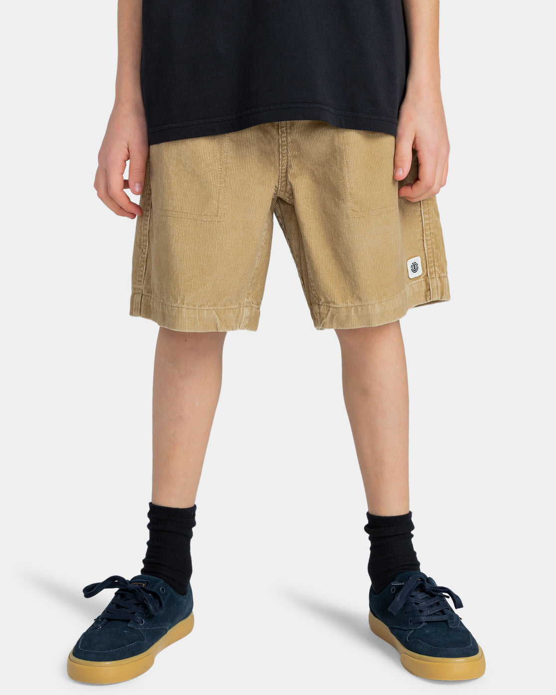 ELEMENT - CAIRN CORD ELASTICATED BOYS SHORT - KHAKI