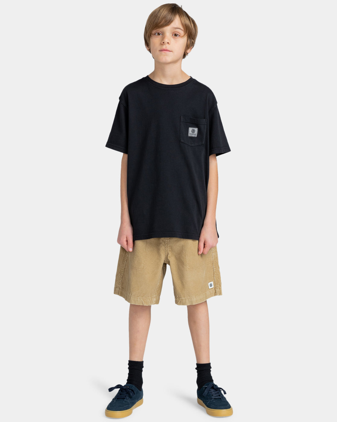 ELEMENT - CAIRN CORD ELASTICATED BOYS SHORT - KHAKI