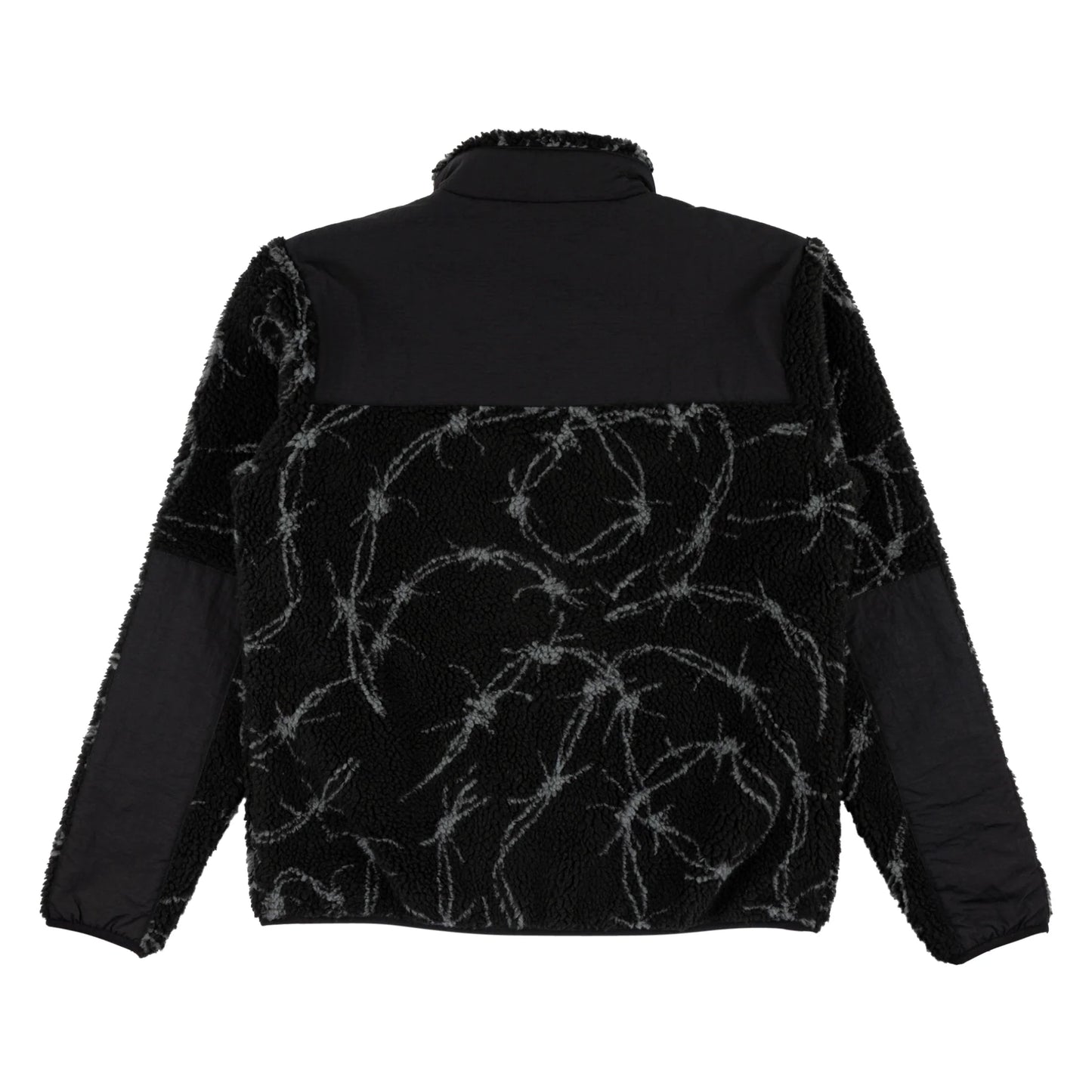 WELCOME - WIRE SHERPA FLEECE JACKET - BLACK