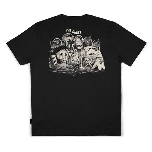 THE DUDES - HELLES HELL TEE - BLACK
