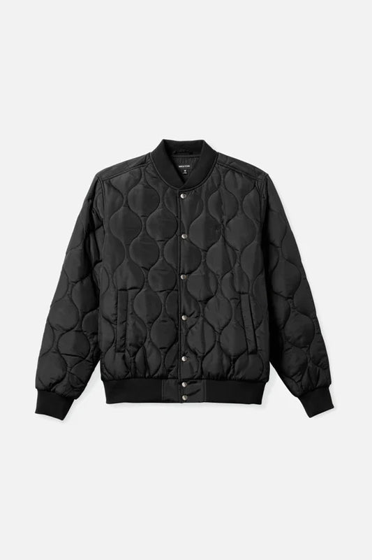 BRIXTON - DILLINGER QUILTED BOMBER JACKET - BLACK