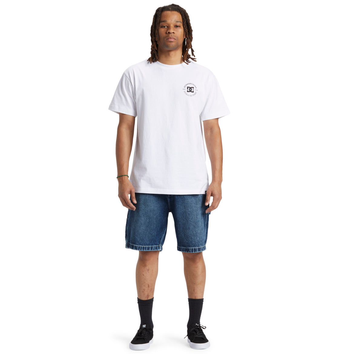DC - CARPENTER BAGGY DENIM SHORT - DARK INDIGO