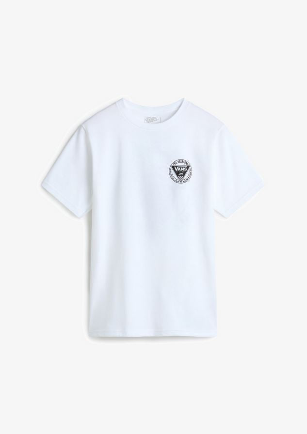 VANS - PATCHED IN SS YOUTH TEE - WHITE