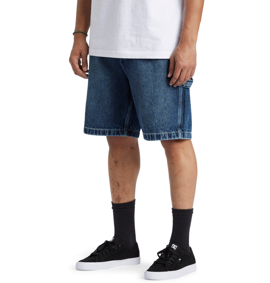 DC - CARPENTER BAGGY DENIM SHORT - DARK INDIGO
