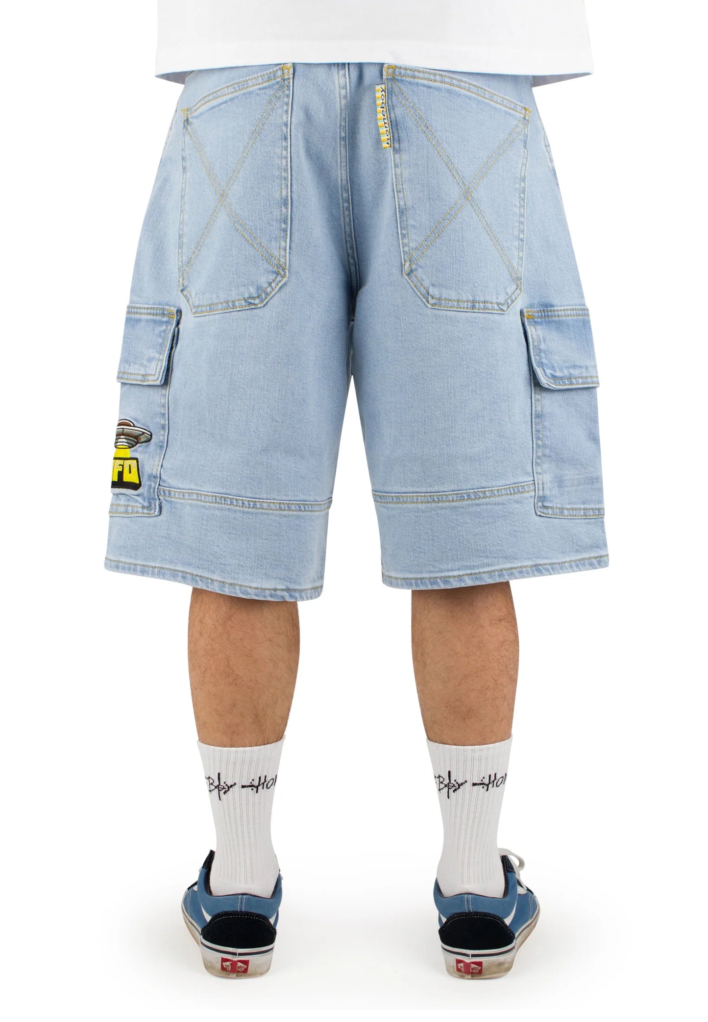 HOMEBOY - X-TRA UFO CARGO DENIM SHORT - MOON