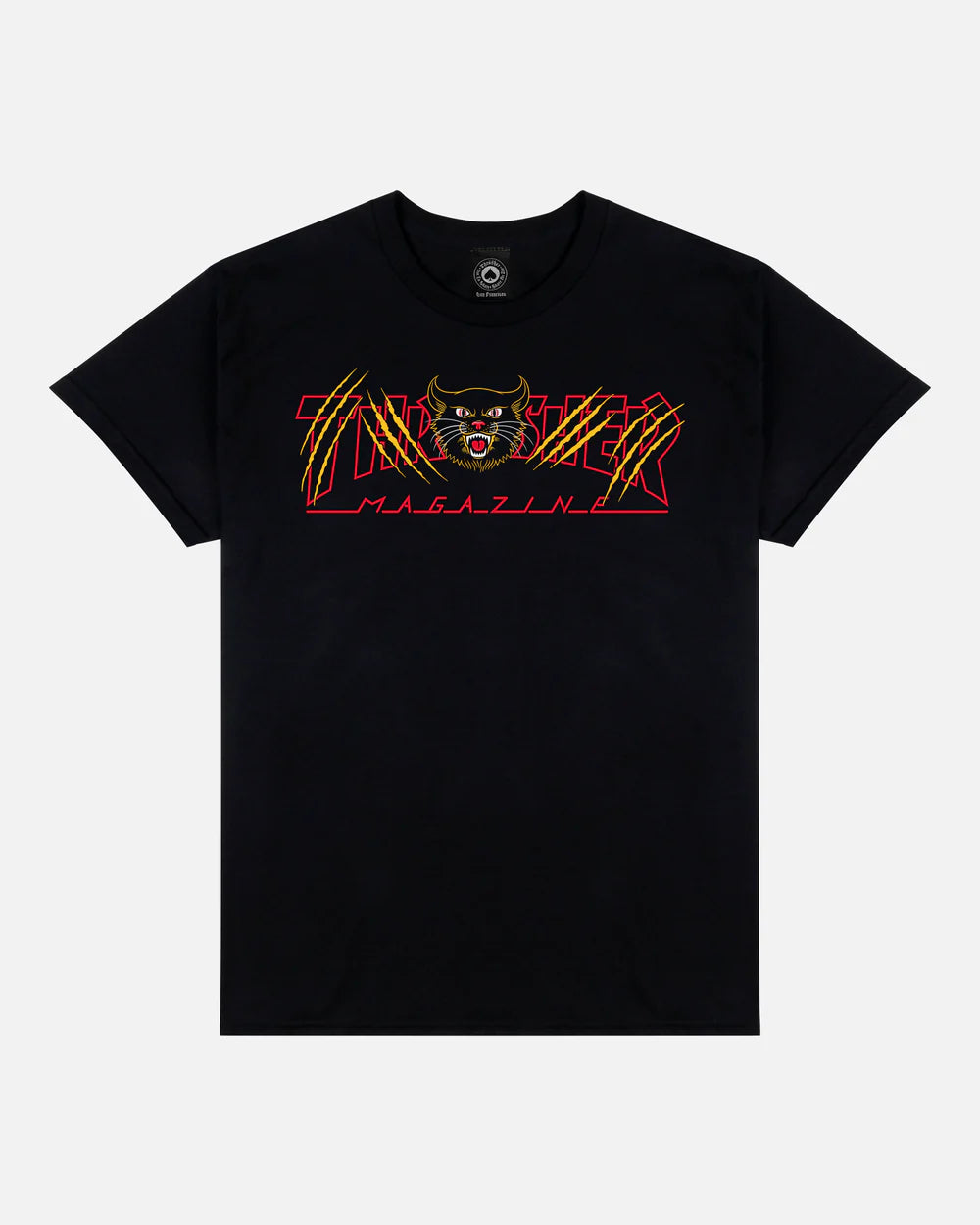 THRASHER - GATO TEE - BLACK