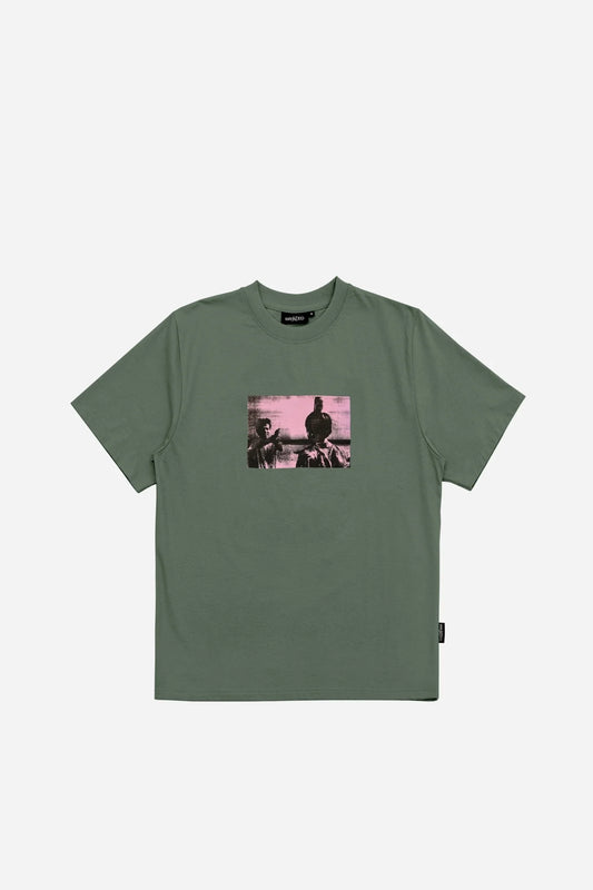 WASTED PARIS - GRAVE TEE - LICHEN GREEN
