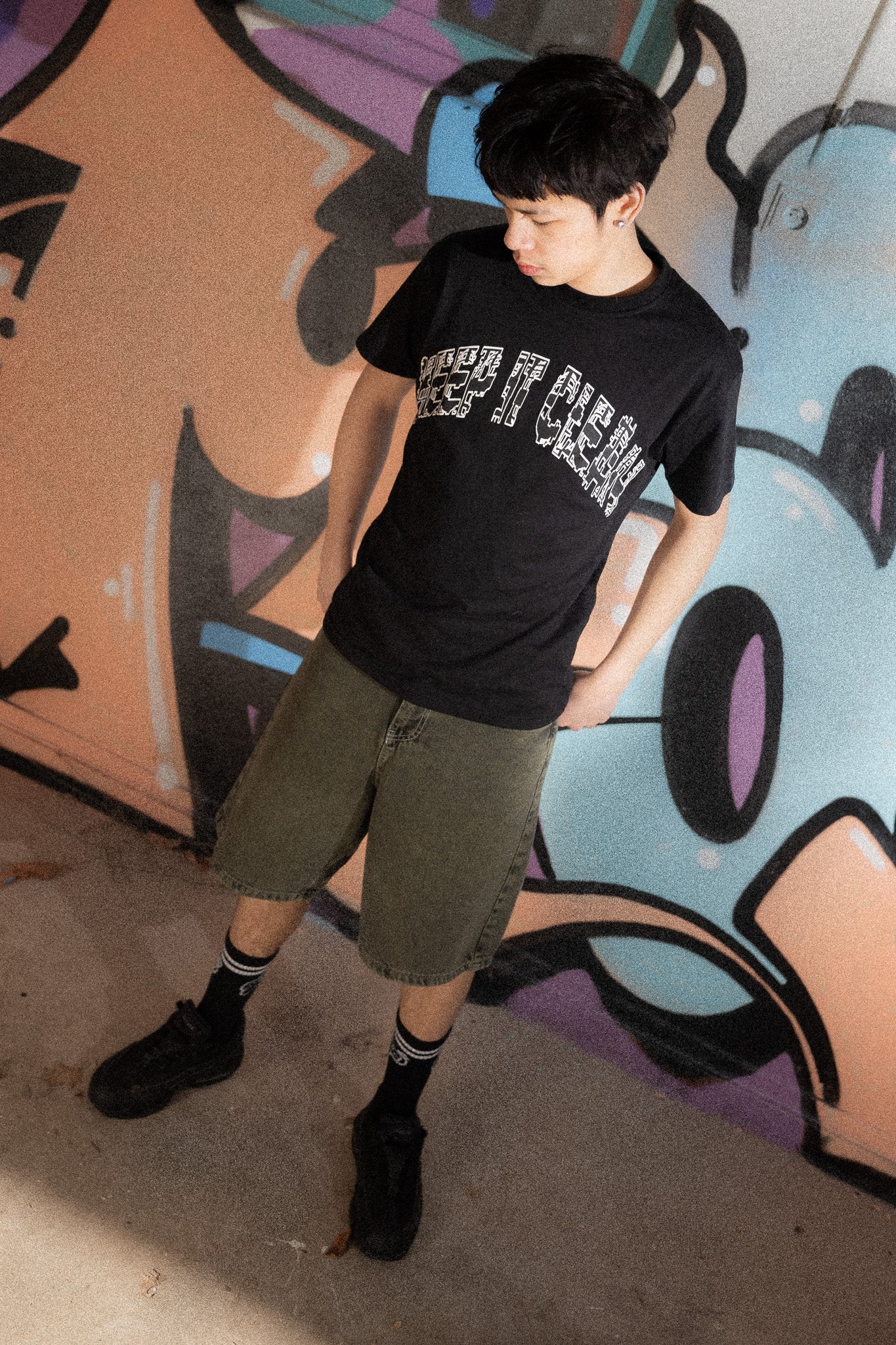 KEEP IT CLEAN - LOOSE SHORT - GREEN/BLACK