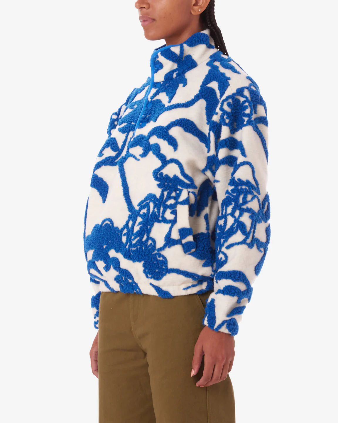 OBEY - SCENIC MOCK NECK PULLOVER - CREAM/MULTI