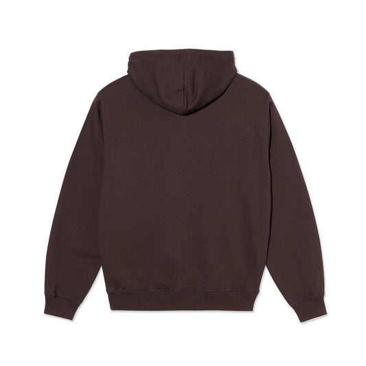 POLAR - CRUDE LOGO HOOD - CHOCOLATE