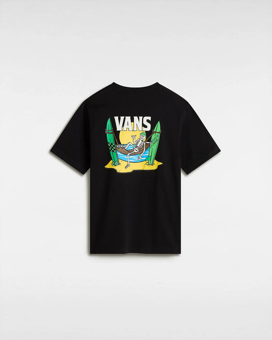 VANS - SHAKA SKELETON SS YOUTH TEE - BLACK