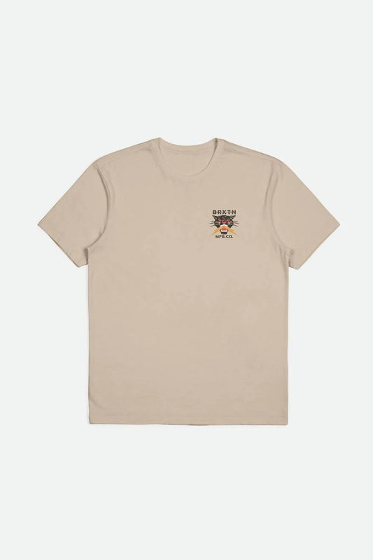 BRIXTON - SPARKS S/S TLRT - SMOKE GREY