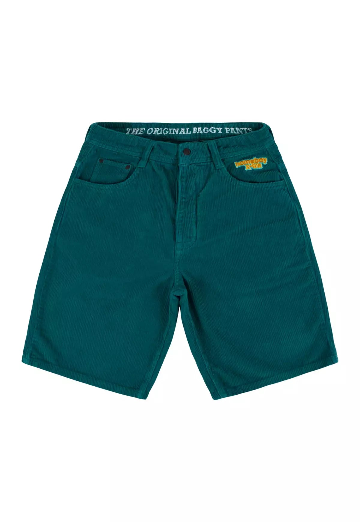 HOMEBOY - X-TRA BAGGY CORD SHORT - PETROL