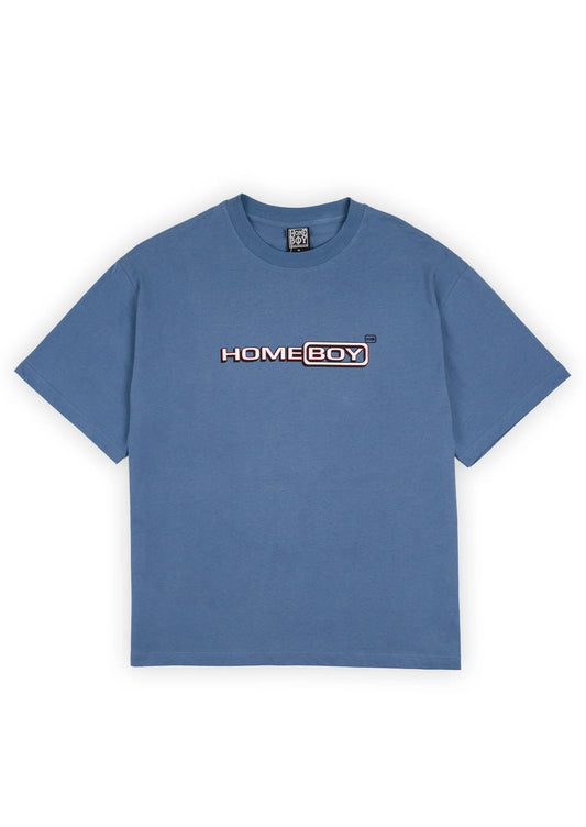 HOMEBOY - RETRO VIBEZ TEE - BLUE SHADOW