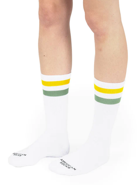 AMERICAN SOCKS - EDDY MID HIGH - OS - WHITE