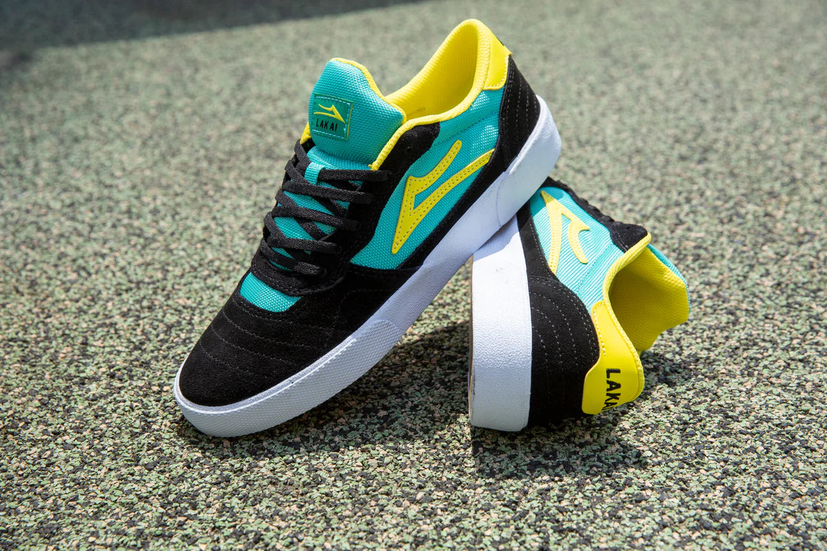 LAKAI - CAMBRIDGE - BLACK/TEAL SUEDE