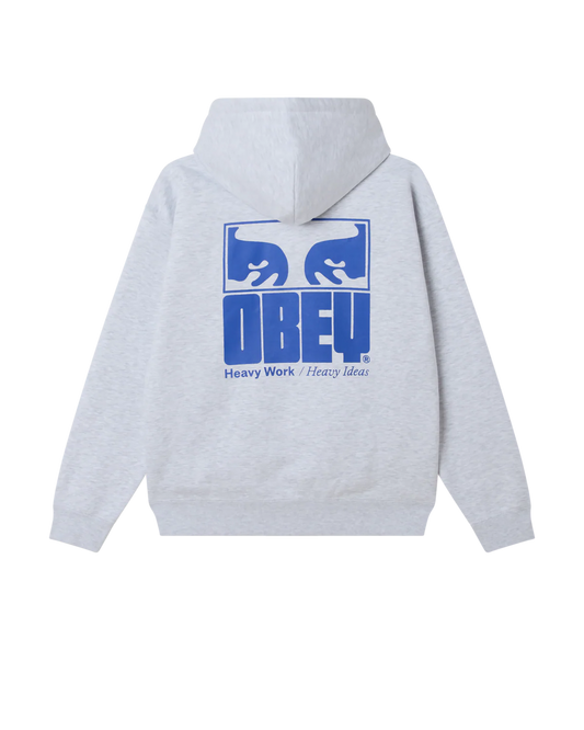 OBEY - HEAVY IDEAS HOOD - ASH GREY