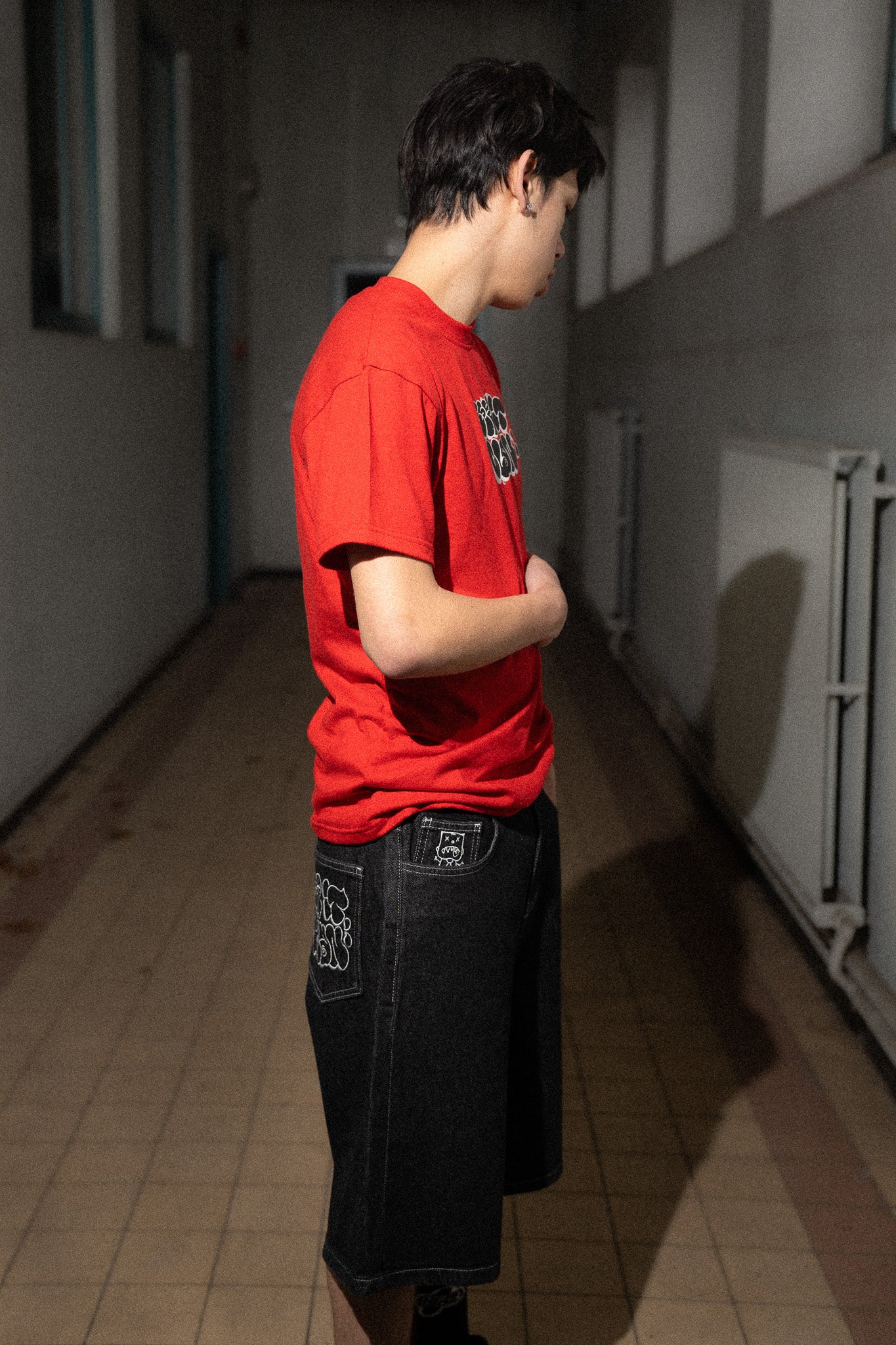 KEEP IT CLEAN - THROW UP TEE - RED