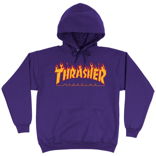 THRASHER - FLAME HOOD - PURPLE