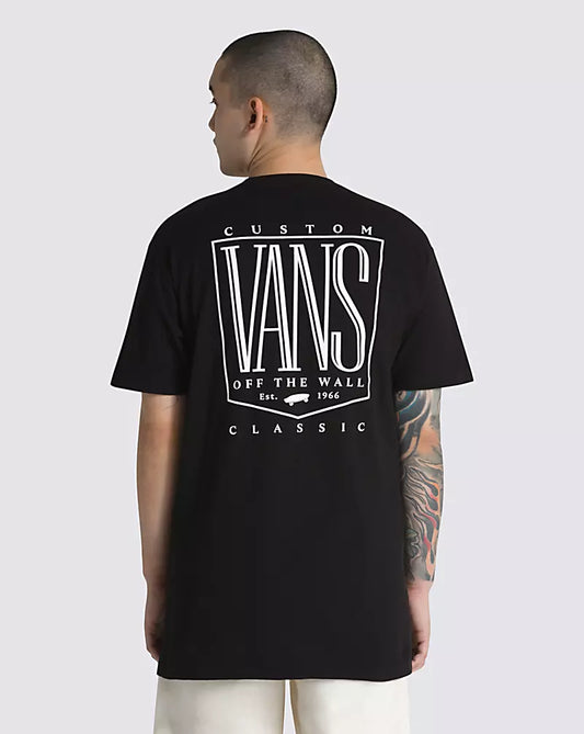 VANS - ORIGINAL TALL TYPE TEE - BLACK/WHITE