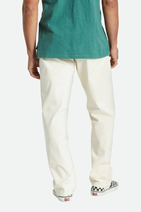 BRIXTON - CHOICE CHINO REGULAR PANT - WHITECAP