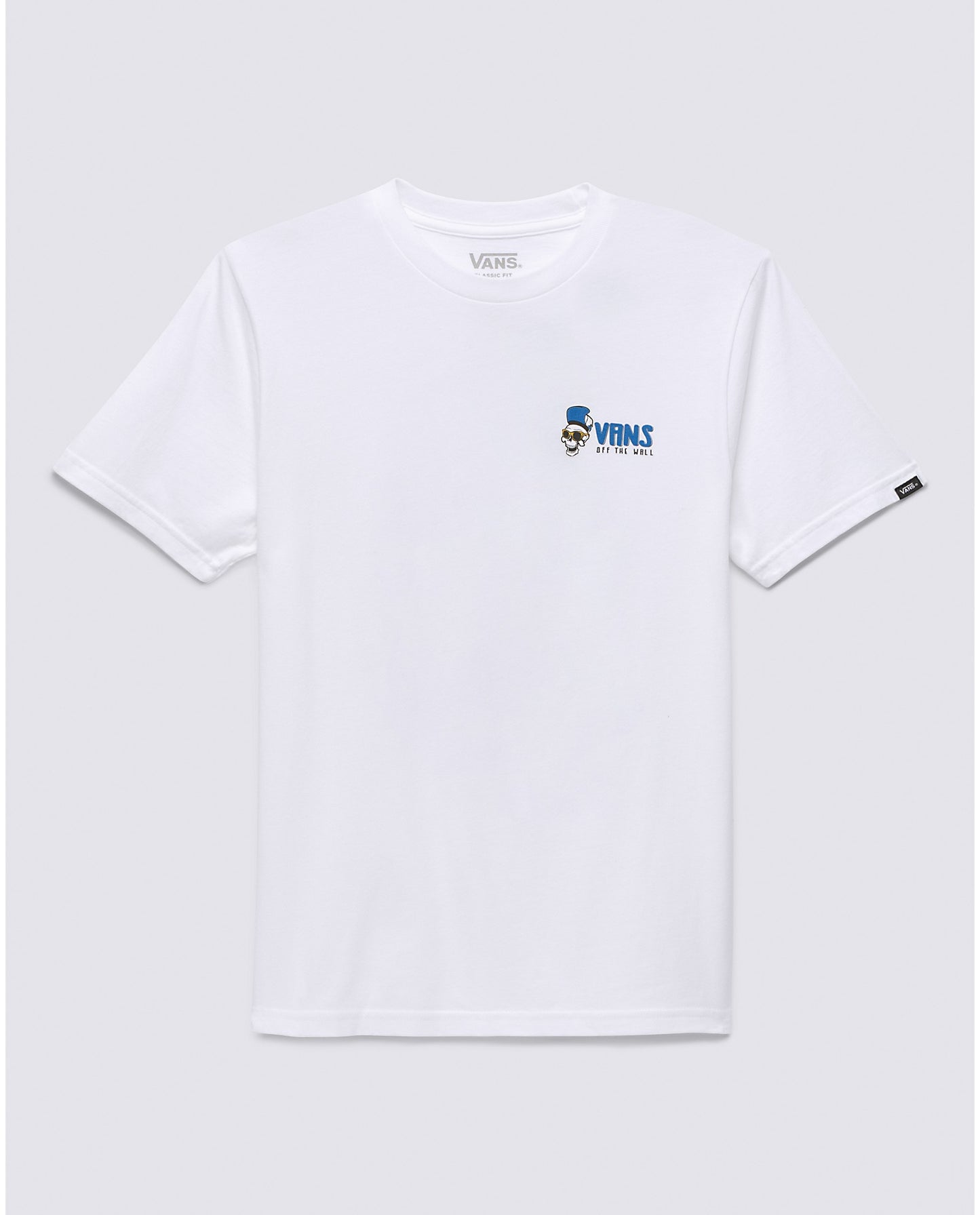 VANS - SKULL SLICE SS YOUTH TEE - WHITE